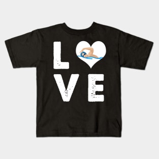 Love swimming Kids T-Shirt